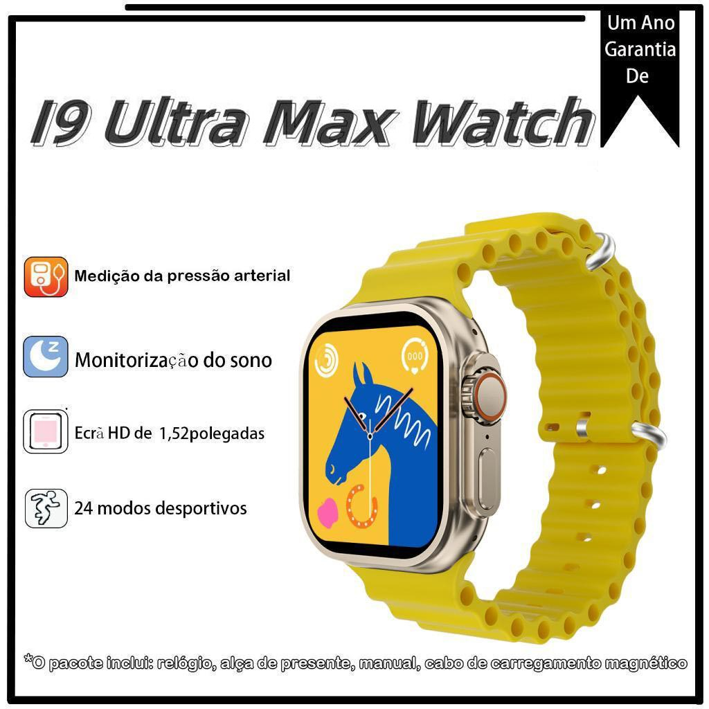 นาฬิกาข้อมือสมาร์ทวอทช์ I9 Ultra Max Nfc หน้าจอ HD 2.19 เพื่อสุขภาพ