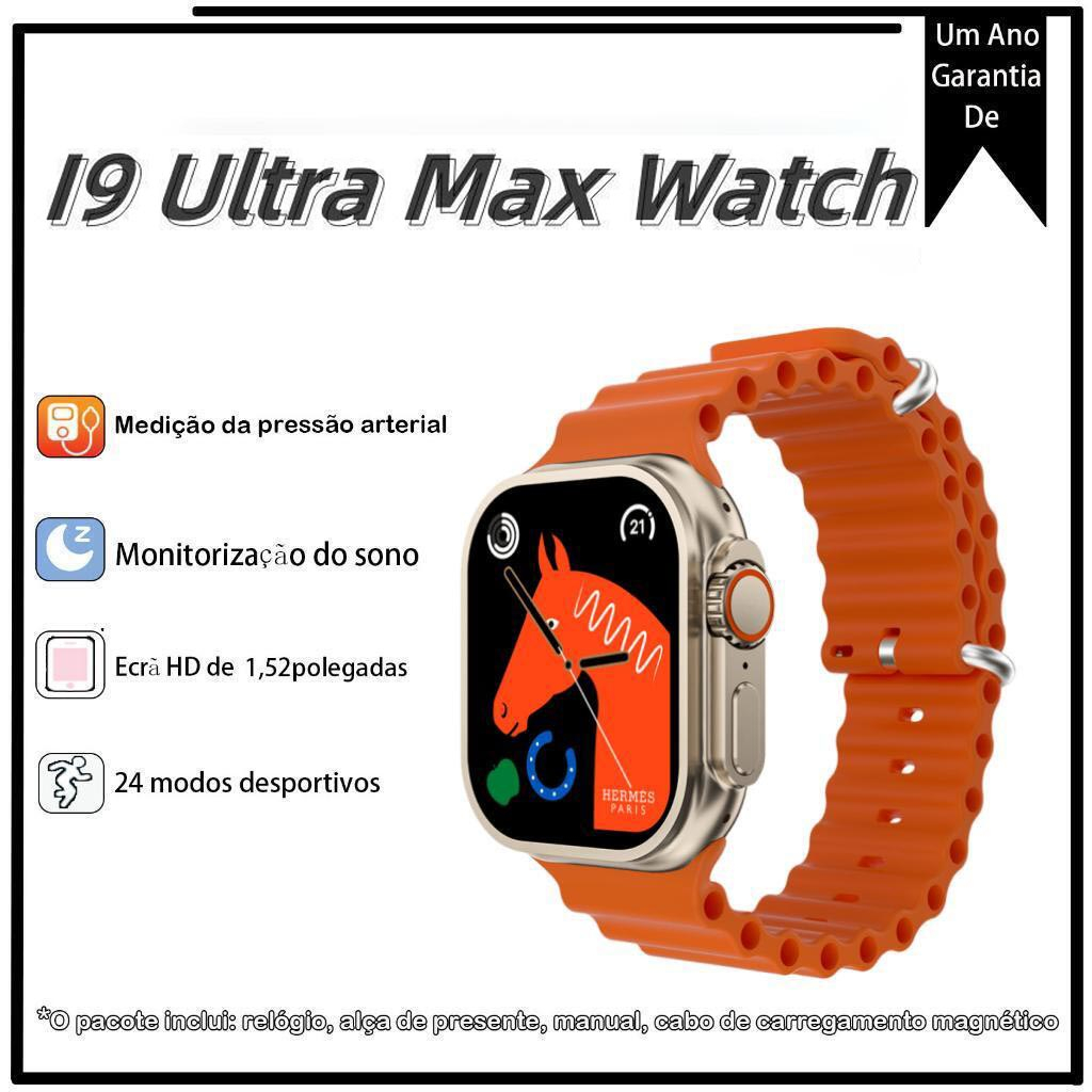 I9 Ultra Max สมาร์ทวอทช์ ตรวจสอบสุขภาพ NFC 2.19 หน้าจอ HD