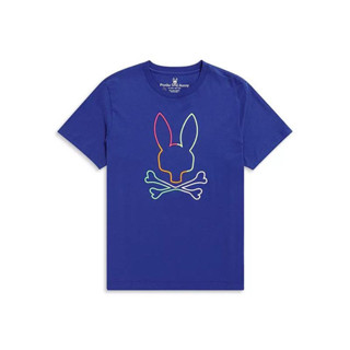 Psycho Bunny Tide Leo Pima เสื้อยืดแขนสั้น ผ้าฝ้าย ใส่สบาย แฟชั่น HFMG4