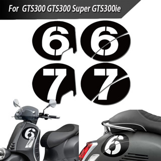 เลขที่ สติกเกอร์ตกแต่งรถจักรยานยนต์ กันน้ํา สําหรับ Vespa GTS300 Super GTS300ie 6-7