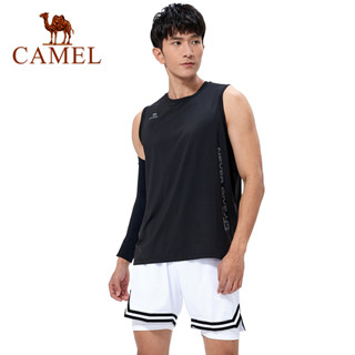 Camel เสื้อยืดแขนกุด ผ้าเรยอน แบบแห้งเร็ว ระบายอากาศ เหมาะกับใส่ออกกําลังกาย วิ่ง บาสเก็ตบอล สําหรับผู้ชาย