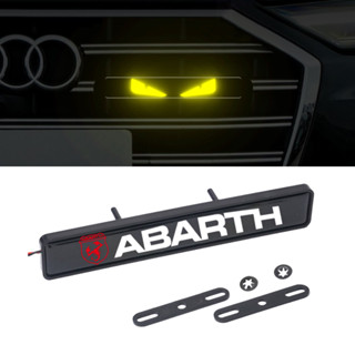 สติกเกอร์ตราสัญลักษณ์ LED สําหรับติดกระจังหน้ารถยนต์ ABARTH