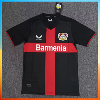 เสื้อเชิ้ตแขนสั้น พิมพ์ลาย Leverkusen 2023 24Bayer 04 สําหรับผู้ชาย