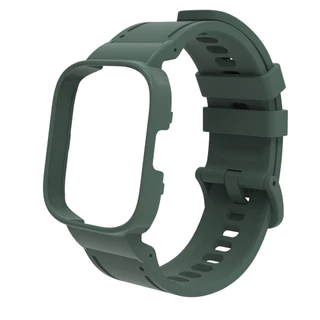 สายนาฬิกาข้อมือซิลิโคน พร้อมเคส แบบเปลี่ยน สําหรับ Redmi Watch 3 / Redmi Watch 3 Active