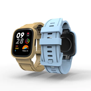สายนาฬิกาข้อมือซิลิโคน พร้อมเคส แบบเปลี่ยน สําหรับ Redmi Watch 3 / Redmi Watch 3 Active