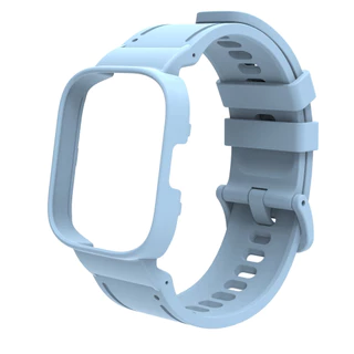 สายนาฬิกาข้อมือซิลิโคน พร้อมเคส แบบเปลี่ยน สําหรับ Redmi Watch 3 / Redmi Watch 3 Active