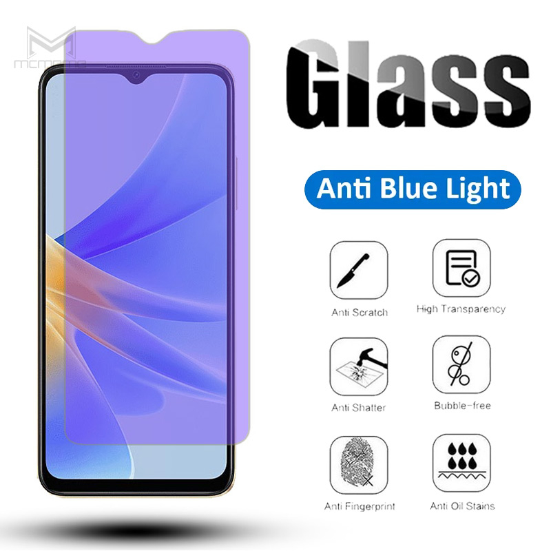 ฟิล์มกระจกถนอมสายตา กันแสงสีฟ้า สำหรับ OPPO A60 A3x A3 Pro A78 A58 A98 A38 A18 A59 A79 A17 A17K A77s A95 A76 A77 A16 A16K A54 A74 A57 A96 A5s A3s A5 A9 2020 A53 A92 A72 A52 A93 A11 A12