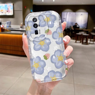 เคสโทรศัพท์มือถือแบบใส กันกระแทก ลายดอกไม้เกาลัดน่ารัก สําหรับ vivo y76 y77 vivo s1 y52 5g v20 pro v23e 4g v23e 5g y75 4g v23 5g