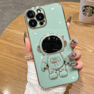 เคสโทรศัพท์มือถือ ลายการ์ตูนนักบินอวกาศ พร้อมขาตั้ง สําหรับ iPhone 11 iPhone 11 pro iPhone 11 pro max iPhone 12 iPhone 12 pro iPhone 12 pro max iPhone 12 mini