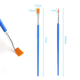 1 Pcs Paint Brush Flat Round Small Brushes Bulk for Acrylic Painting