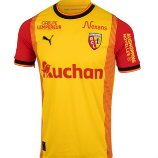 เสื้อกีฬาแขนสั้น ลายทีมชาติฟุตบอล RC Lens 2023 24 ชุดเหย้า สําหรับผู้ชาย