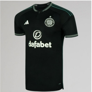 เสื้อเชิ้ต ลายทีมชาติฟุตบอล Celtic สีดํา สําหรับผู้ชาย 2023 24 Away