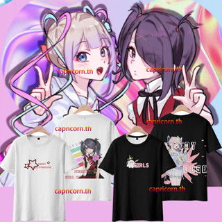 ใหม่ เสื้อยืดลําลอง แขนสั้น มีฮู้ด พิมพ์ลายอนิเมะ NEEDY GIRL OVERDOSE Omgkawaiiangel-Chan Ame 3D ทรงหลวม สําหรับผู้ชาย ผู้หญิง