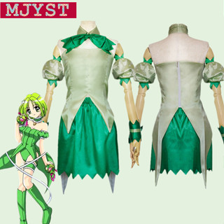 ชุดคอสเพลย์ Tokyo Mew Mew Midorikawa Retasu Mew Lettuce สําหรับปาร์ตี้ฮาโลวีน