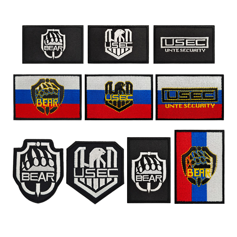 แผ่นแพทช์สติกเกอร์ ลาย Escape Tkov Badge BEAR USEC สําหรับติดตกแต่งเสื้อผ้า กระเป๋าเป้สะพายหลัง