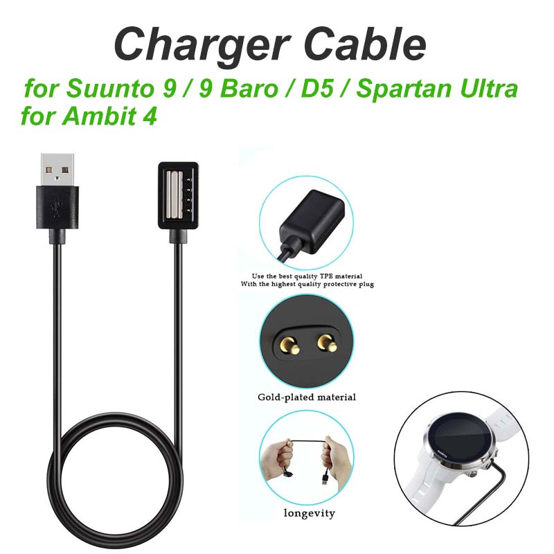 สายชาร์จนาฬิกา Suunto 9 Spartan Sport สายชาร์จแม่เหล็กSuunto 9 Cable charger USB suunto