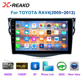 เครื่องเล่นมัลติมีเดีย วิทยุ GPS นําทาง 9 นิ้ว 2din Android 12 สําหรับ Toyota RAV4 Rav 4 2005-2013