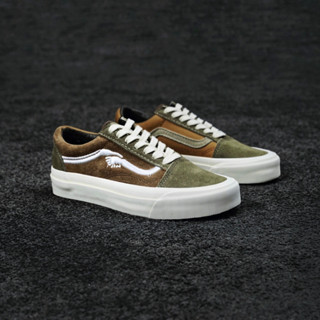 Notre x Vans Vault OG Style 36 LX 22ss โมเดลทหาร สีเขียว