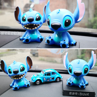 โมเดลฟิกเกอร์ PVC รูปการ์ตูน Lilo &amp; Stitch ขนาด 12.5 ซม. เหมาะกับของขวัญ สําหรับตกแต่งรถยนต์