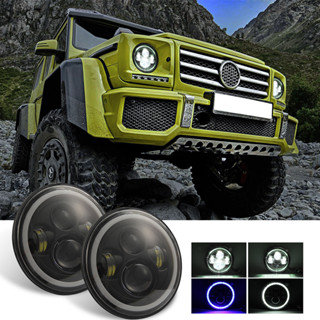 WRANGLER หลอดไฟหน้า LED 7 นิ้ว ดัดแปลง สําหรับรถยนต์ รถจักรยานยนต์