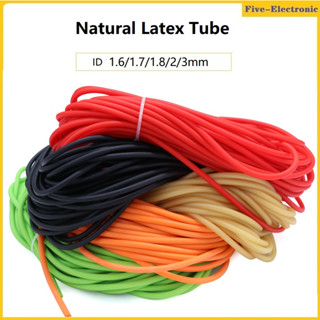 Natural Latex Tube Elastic Rubber Hose ID 1.6 1.7 1.8 2 3mm Tension Band Outdoor Latex Rubber Tube Stretch  Replacement Band ท่อยางธรรมชาติ แบบยืดหยุ่น แบบเปลี่ยน