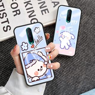 สําหรับ OPPO R17 Pro เคสโทรศัพท์ OPPO R17 Pro เคส กระจกนิรภัย เคสนิ่ม TPU ขอบป้องกัน แข็ง กันกระแทก แฟชั่น เคสด้านหลัง