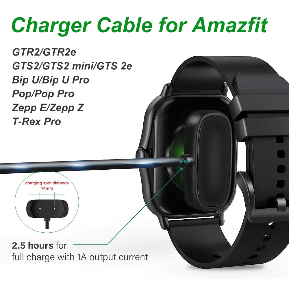 สายชาร์จ นาฬิกา amazfit Bip U bip 3 bip u pro Gts2 Gts2 mini GTR 2 GTS2 mini สายชาร์จ Usb charger