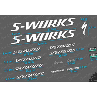 Fesa S-WORKS สติกเกอร์ กันน้ํา สําหรับติดกรอบจักรยานเสือภูเขา