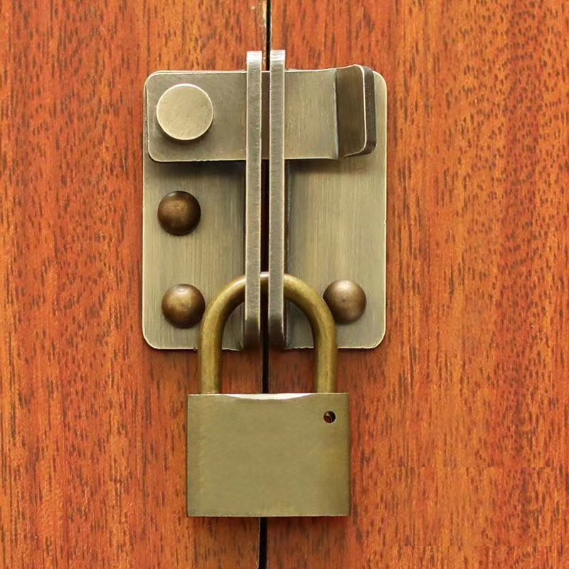 Hasp กลอนล็อคประตู บานเลื่อน เพื่อความปลอดภัย 180 องศา กันขโมย สําหรับประตู หน้าต่างบานเลื่อน