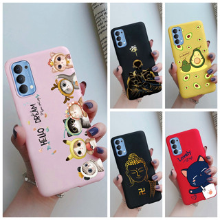 เคสโทรศัพท์ซิลิโคน TPU แบบนิ่ม ลายการ์ตูนน่ารัก สําหรับ OPPO Reno4 2023