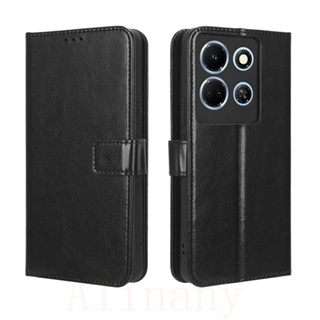 infinix Note 30 4G เคส Leather Case เคสโทรศัพท์ Stand Wallet infinix Note30 5G เคสมือถือ Cover