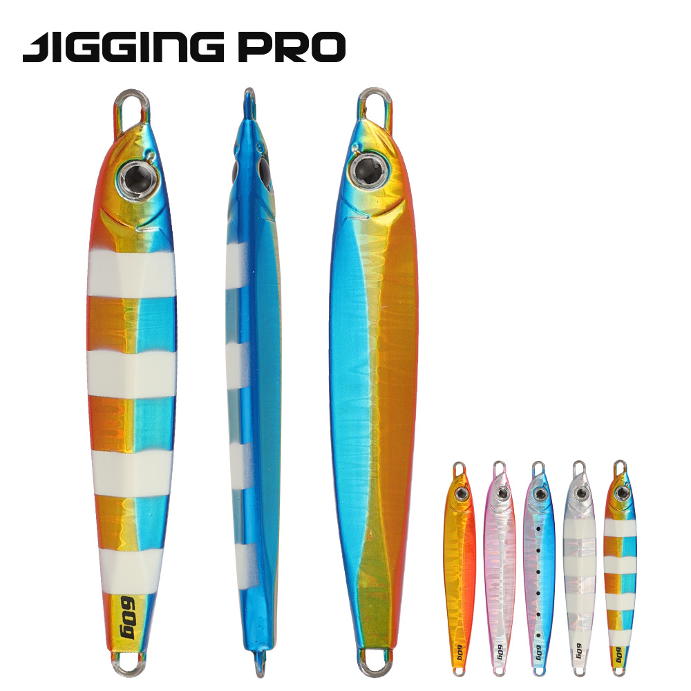 Jigging pro Gun Jig 20g 30g 40g 60g 80g Casting Jigs Slow Pitch Jig เหยื่อตกปลา Deep Sea น้ําเค็ม Jigging Lure โลหะ Jigs สําหรับเบสตกปลา Lure