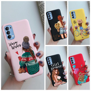 เคสโทรศัพท์มือถือ ซิลิโคนนิ่ม TPU สําหรับ OPPO Reno 4 Reno4 Reno4