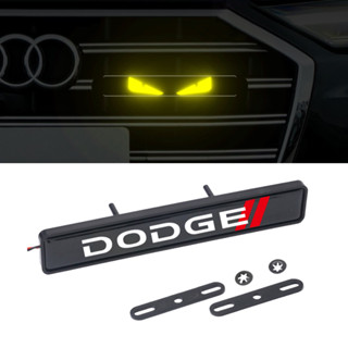 สติกเกอร์ตราสัญลักษณ์ พร้อมไฟ LED สําหรับติดกระจังหน้ารถยนต์ DODGE