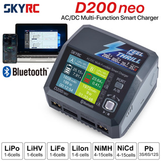 Skyrc D200neo 800W AC/DC ที่ชาร์จอัจฉริยะ อเนกประสงค์ สําหรับโมเดลรถบังคับ แบตเตอรี่ LiPo