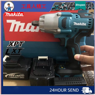 Makita ประแจโลหะแรงบิดสูง 900 องศา ไร้แปรงถ่าน ความเร็วคู่ 800N แบบพกพา สีดํา สีแดง 2023