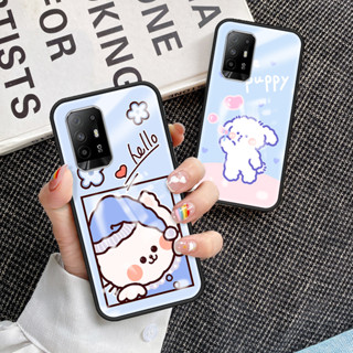 เคสโทรศัพท์มือถือกระจกนิรภัย TPU แบบนิ่ม ขอบแข็ง กันกระแทก สําหรับ OPPO F19 PRO F19 PRO เคส