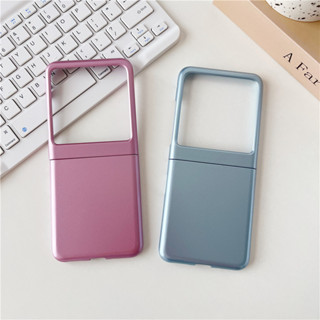 เคสโทรศัพท์มือถือ PC แบบแข็ง บางพิเศษ สีพื้น สําหรับ Motorola MOTO Razr 40