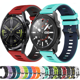 สายนาฬิกาข้อมือซิลิโคน 22 มม. 20 มม. สําหรับ Samsung Watch 5 4 3 40 มม. 44 มม. Huawei Watch3 GT3 Amazfit GTR GTS Correa