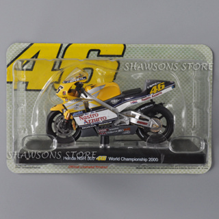 โมเดลรถจักรยานยนต์จําลอง ขนาด 1:18 Honda NSR 500 Valentino Rossi ขนาดเล็ก ของเล่นสําหรับเด็ก