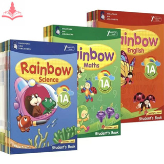 หนังสือเรียนและแบบฝึกหัดภาษาอังกฤษสำหรับเด็กและนักเรียนอนุบาล—Kindergarten Student Childrens English Early Learning Textbook Workbooks Exercise Book“SAP Rainbow Math/ English /Science”