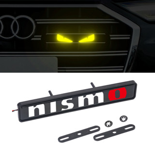 สติกเกอร์ตราสัญลักษณ์ พร้อมไฟ LED สําหรับติดกระจังหน้ารถยนต์ Nissan NISMO