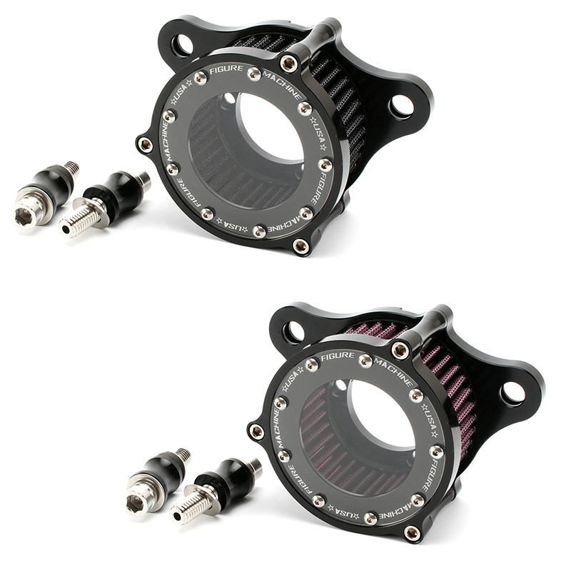 ตัวกรองอากาศอลูมิเนียมใส ดัดแปลง สําหรับ Harley Sportsman XL883 1200 X48