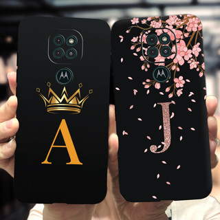 เคสโทรศัพท์มือถือ พิมพ์ลายตัวอักษร ดอกไม้ มงกุฎ แฟชั่น สําหรับ Motorola Moto G9 Play XT2083 XT2083-1 MotoG9 G 9 G9Play