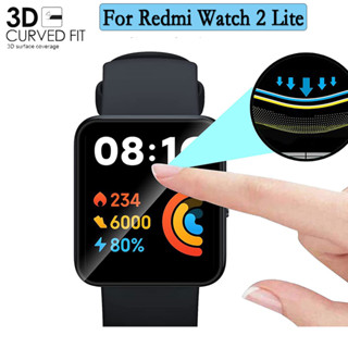 1/3/5 ชิ้น 3D ฟิล์มกันรอยหน้าจอ โค้ง ใส ป้องกันเต็มรูปแบบ สําหรับ Redmi Watch 2 Lite ไม่ใช่กระจกนิรภัย นาฬิกา อุปกรณ์เสริม