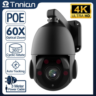 Evkvo กล้องวงจรปิด CCTV ออปติคอลซูม 60x 4K 8MP POE RJ45 PTZ IP มองเห็นกลางคืน 120 ม. กันน้ํา สําหรับบ้าน