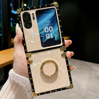 เคสโทรศัพท์หนัง ฝาพับ กันกระแทก พร้อมแหวนขาตั้ง สําหรับ OPPO Find N2