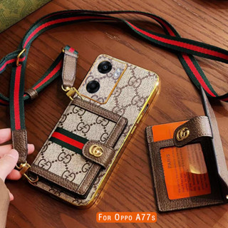 เคส Reno8 T Z 5G 4G Reno7 4G 5G Reno7 Reno8 4G 5G Reno 8T 5G Reno 8Z 7Z 5G โทรศัพท์มือถือหนัง ฝาพับ พร้อมช่องใส่บัตร และสายคล้อง หรูหรา สําหรับ