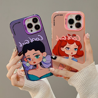 ใหม่ เคสโทรศัพท์มือถือ กันกระแทก ลายเด็กผู้หญิงน่ารัก สําหรับ iphone 14promax 14 pro 13pro 13promax 12promax 11