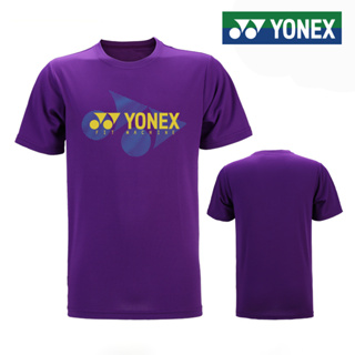 Yonex ใหม่ เสื้อกีฬาแบดมินตัน แขนสั้น แห้งเร็ว พิมพ์ลายเกมทีมเทนนิส สําหรับผู้ชาย และผู้หญิง